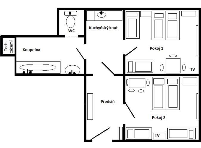 Apartmany Karlstejn ภายนอก รูปภาพ
